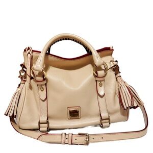 Dooney & Bourke Sorrento Satchel luxury Italian pebble leather small bag